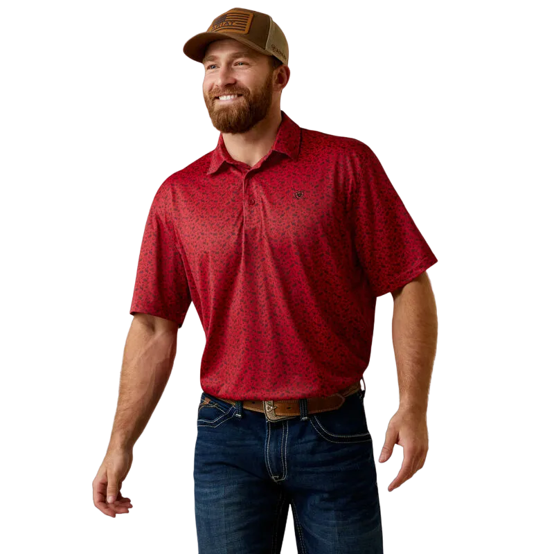 Arithtat Men's All Over Print Polo Shirt