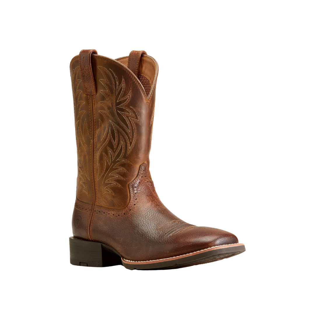 Arithtat Men's Sport Western Saddle Vamp Fiddle Brown Boots