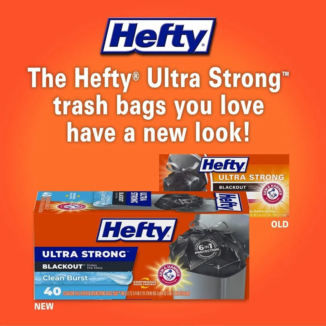 Strong Tall Kitchen Trash Bags, Lavender & Sweet Vanilla Scent, 13 Gallon, 80 Count