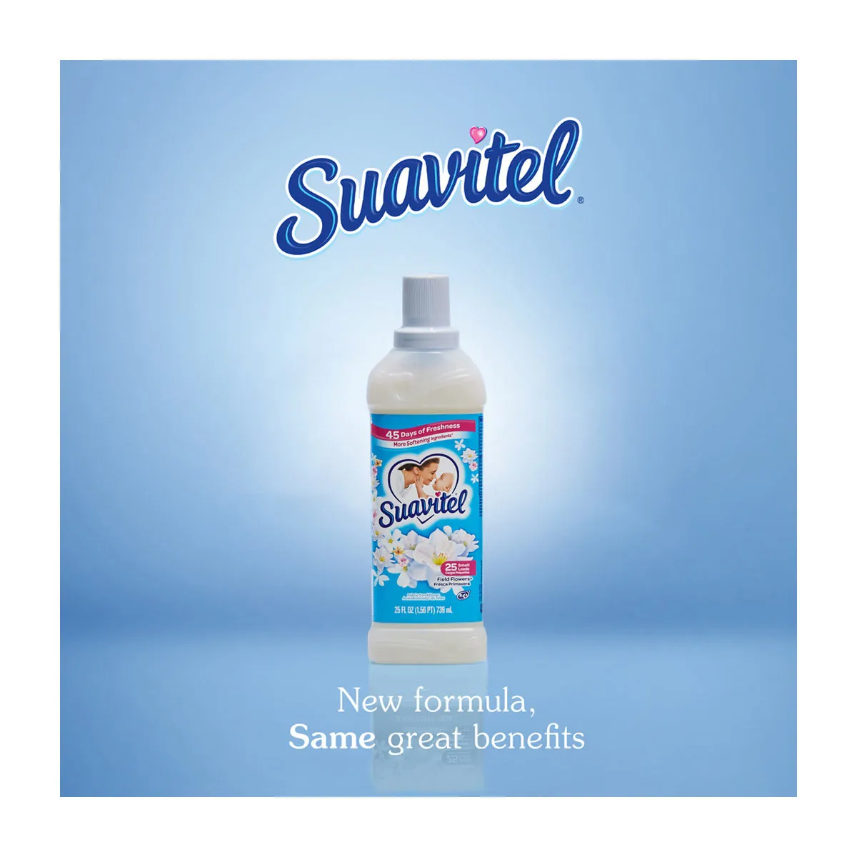 Suavitel Fabric Softener - Field Flowers, 25 Fl Oz