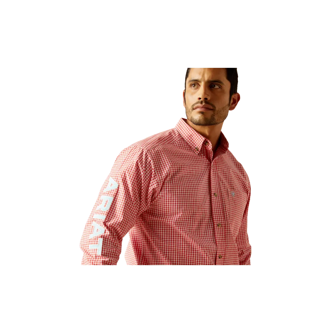 Arithtat Men's Pro Series Team Gilbert Classic Fit Red Shirt