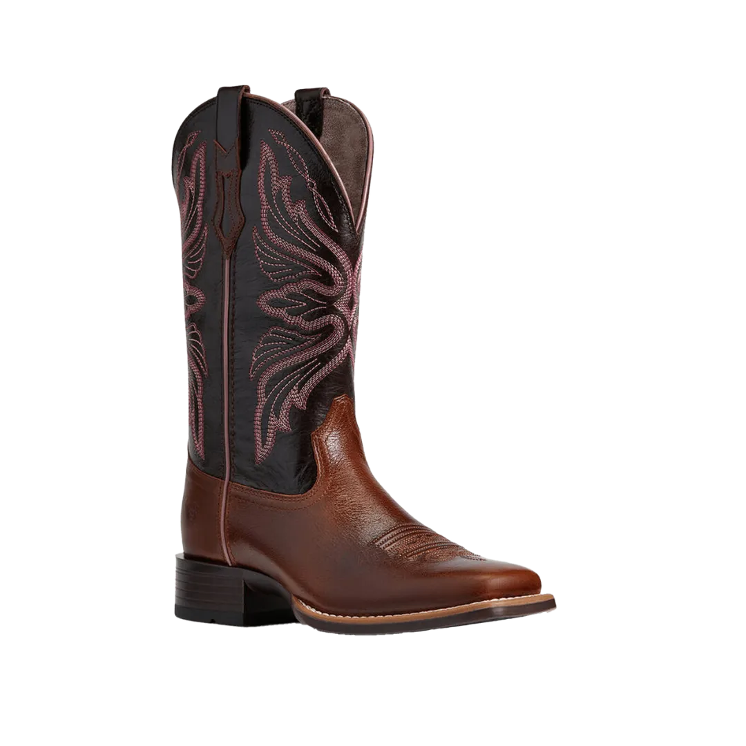 Arithtat Women's Edgewood Dark Luggage Western Boot