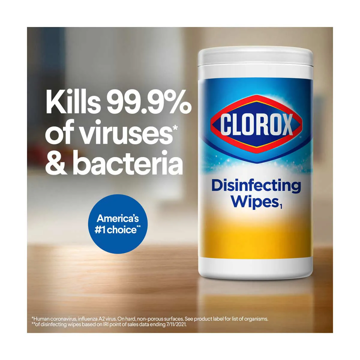 Clorox Disinfecting Wipes, Bleach Free Cleaning Wipes, Fresh Scent, 75 Ct