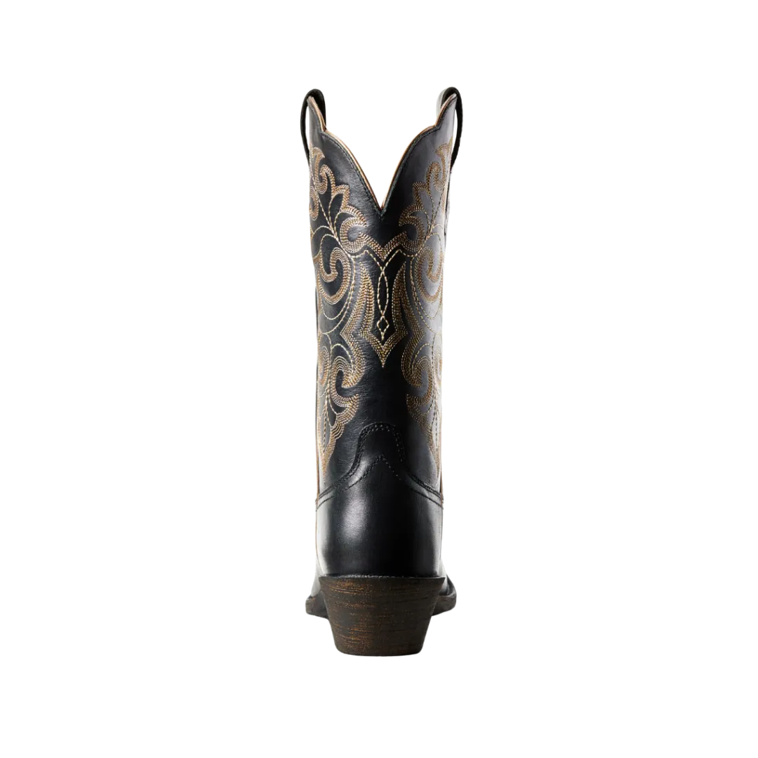 Arithtat Women's Round Up Limousine Black Western Boots