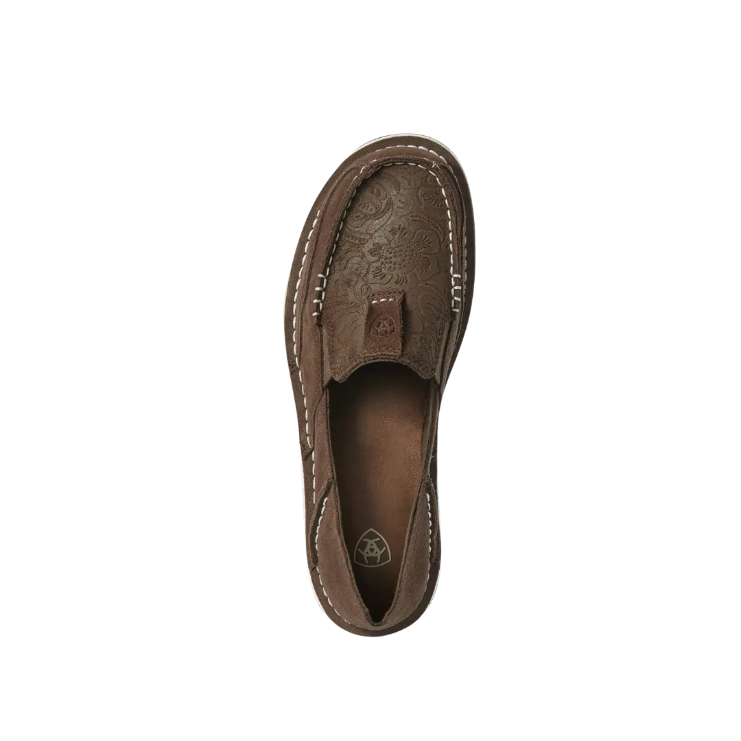 Arithtat Women's Brown Suede Cruiser Shoes