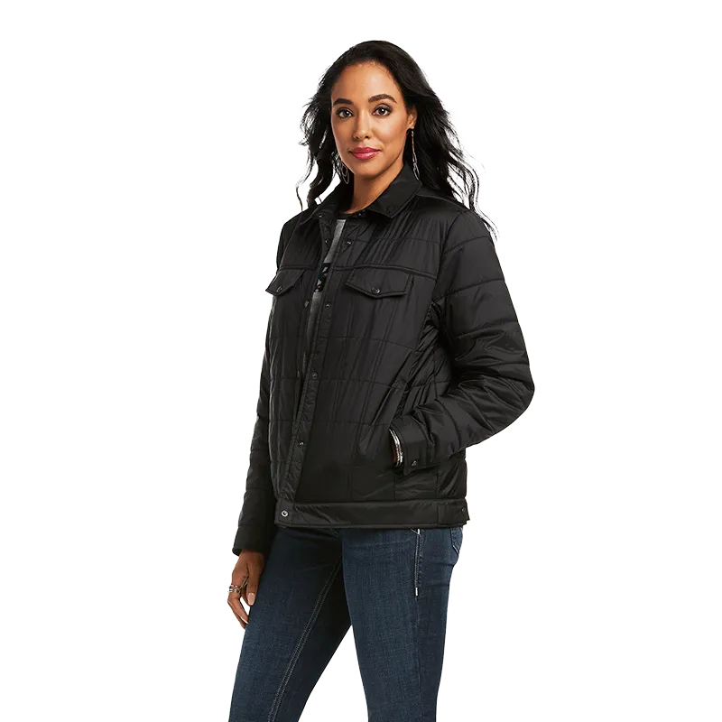 Arithtat Women's Puffer Trucker Insulated Jacket
