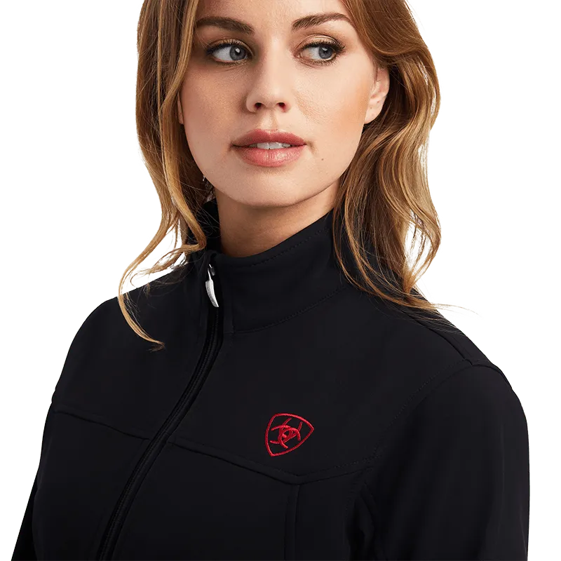 Arithtat Women's Classic Team Mexico Flag Softhell Brand Jacket