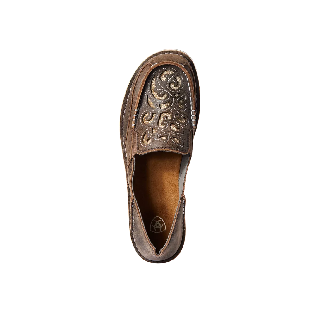 Arithtat Women's Copper Cruiser Glitter Shoes
