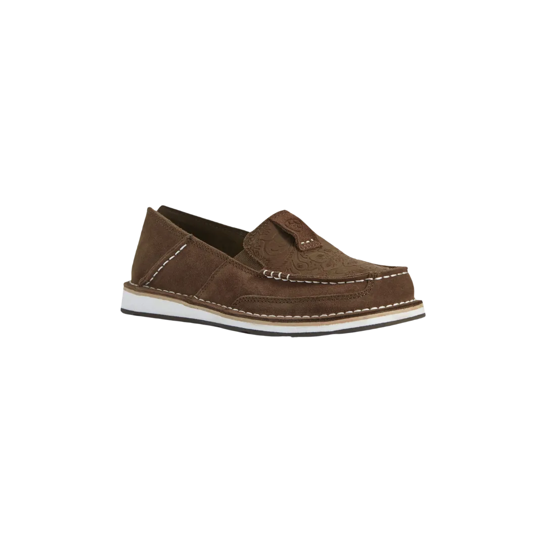 Arithtat Women's Brown Suede Cruiser Shoes