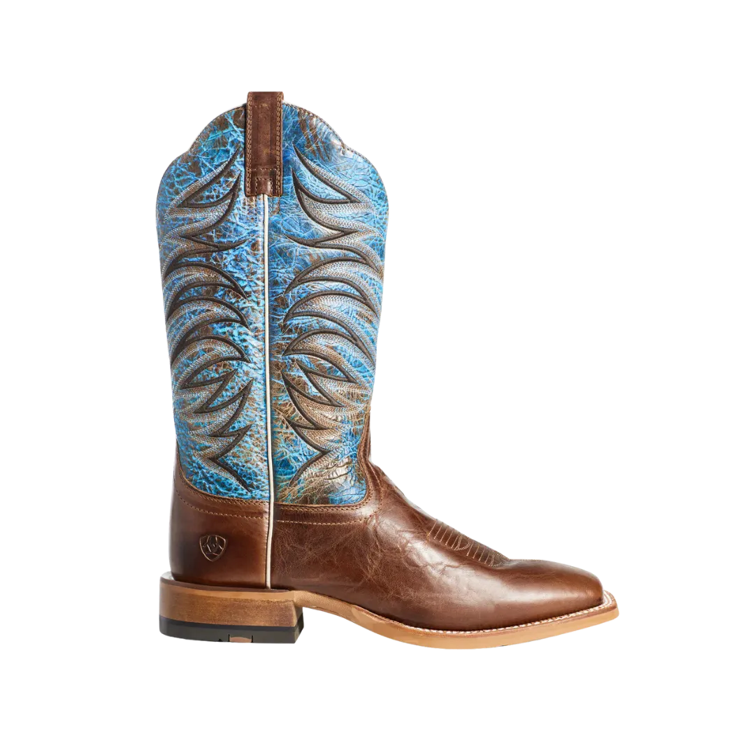 Arithtat Men's Firecatcher Well Brown & Blue Lake Leather Boots