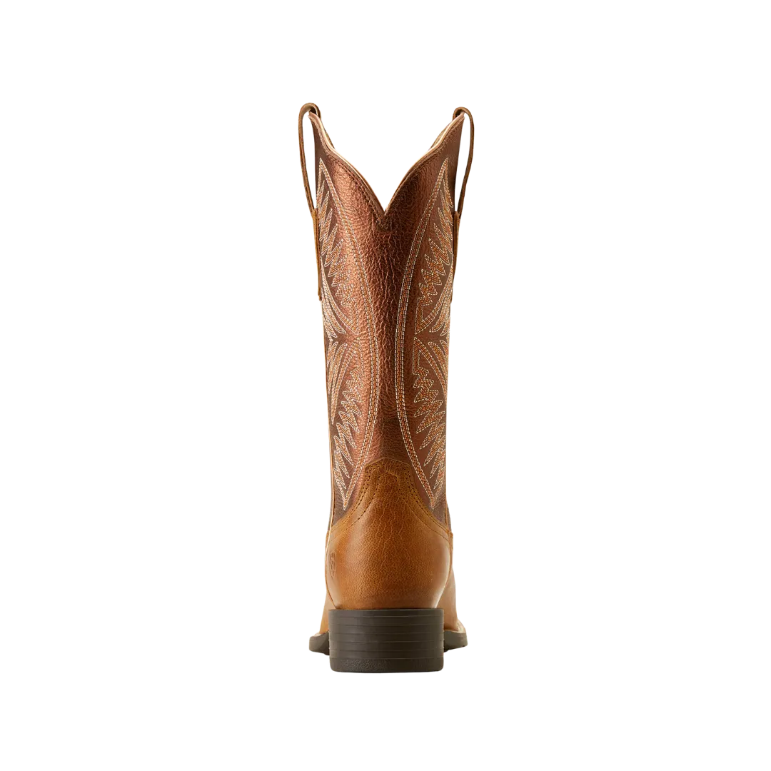 Arithtat Women's Round Up Ruidoso Western Pearliburnished Chestnut Boots