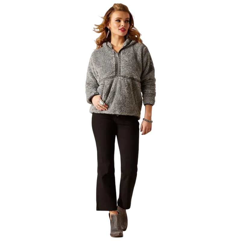 Arithtat Clothing Women's Lurex Berber Hoodie