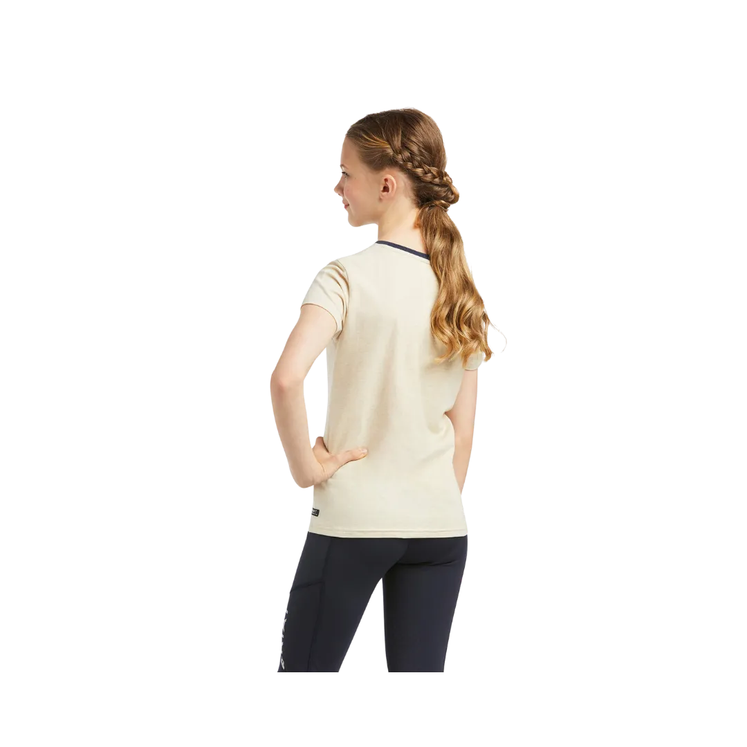 Arithtat Girl's Fabulous Oatmeal Heather T-Shirt