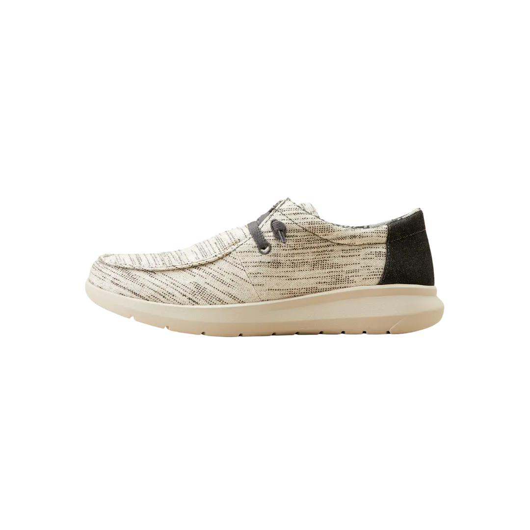 Arithtat Men's Hilo Stretch Lace White Shoes