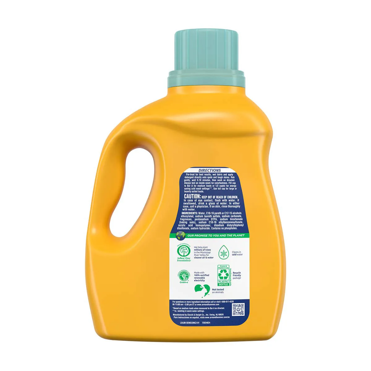 Arm & Hammer Sensitive Skin Plus Fresh Scent Liquid Laundry Detergent - 105 Loads, 105 Fl Oz