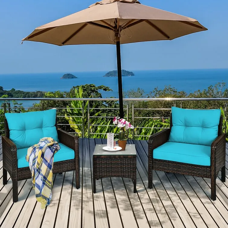 Earlville 2 - Person Outdoor Seating Group with Cushions
