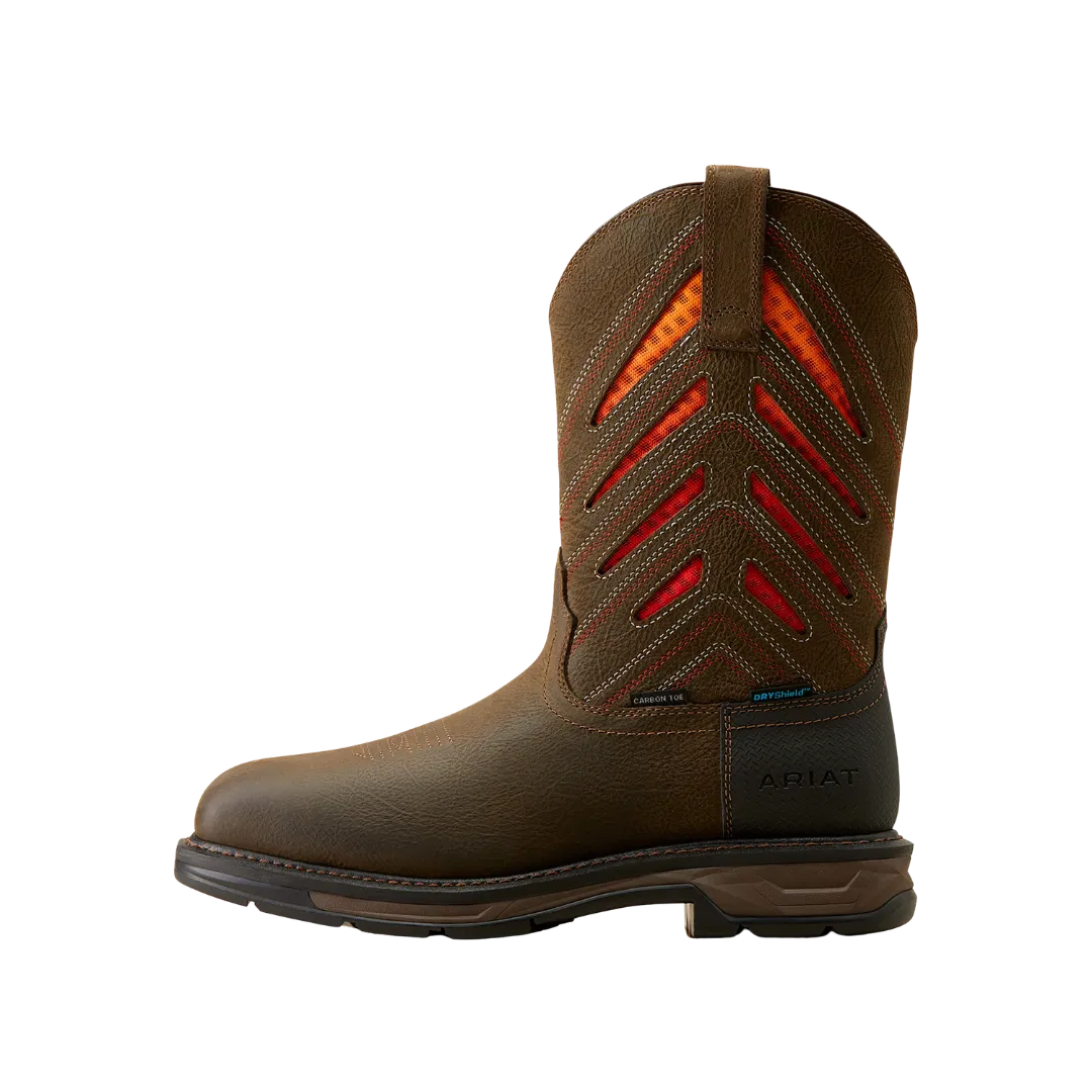Arithtat Men's WorkHog Waterproof Carbon Toe Work Boot