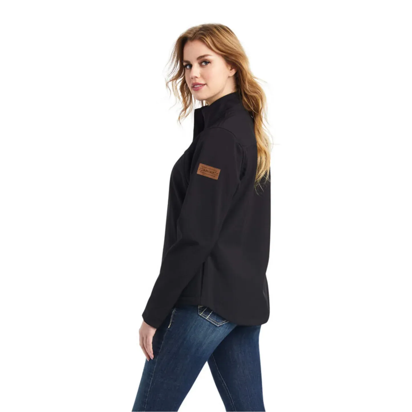 Arithtat Women's Chimayo Black Aztec Softshell Jacket