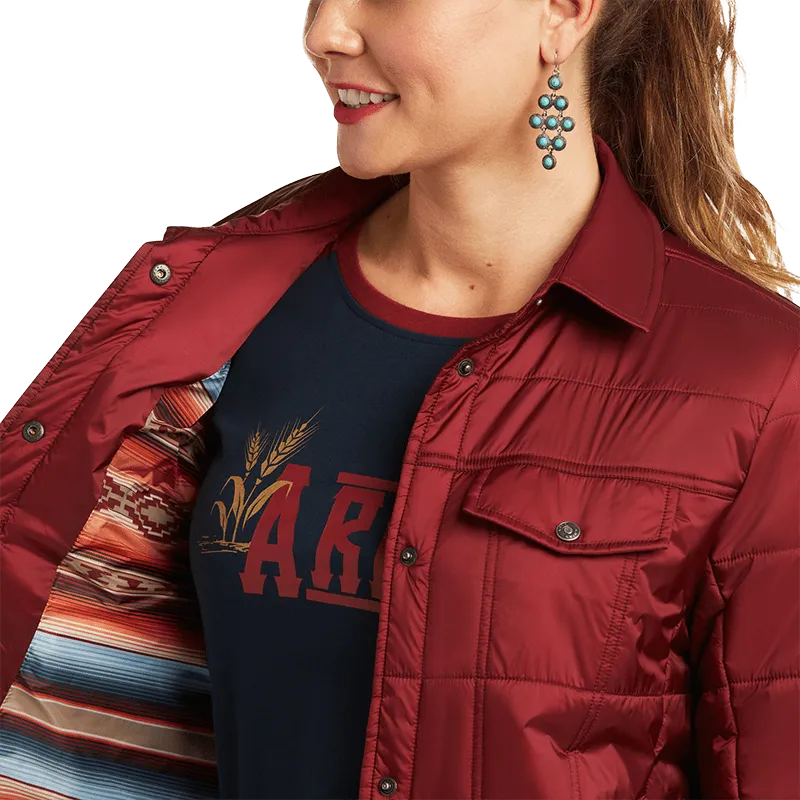 Arithtat Women's Puffer Trucker Jacket