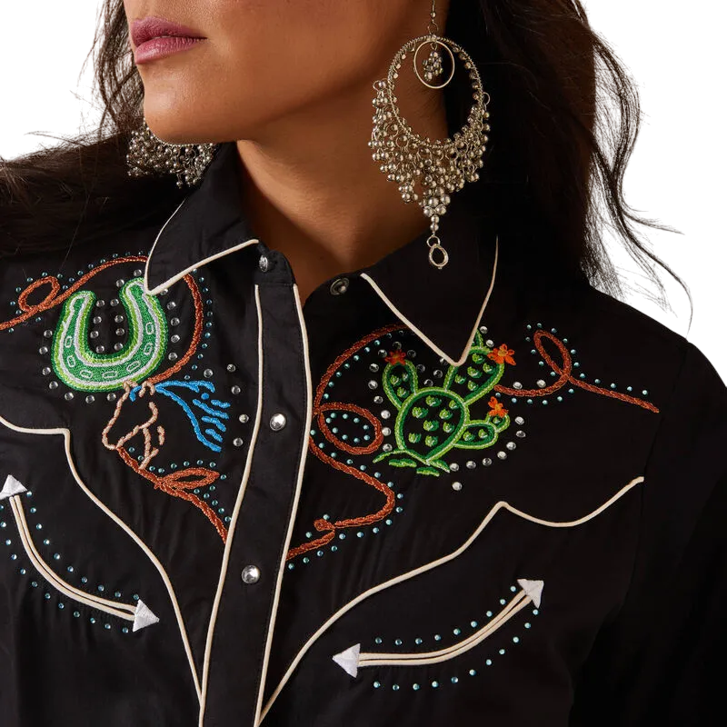 Arithtat Women's Black Wynette Shirt