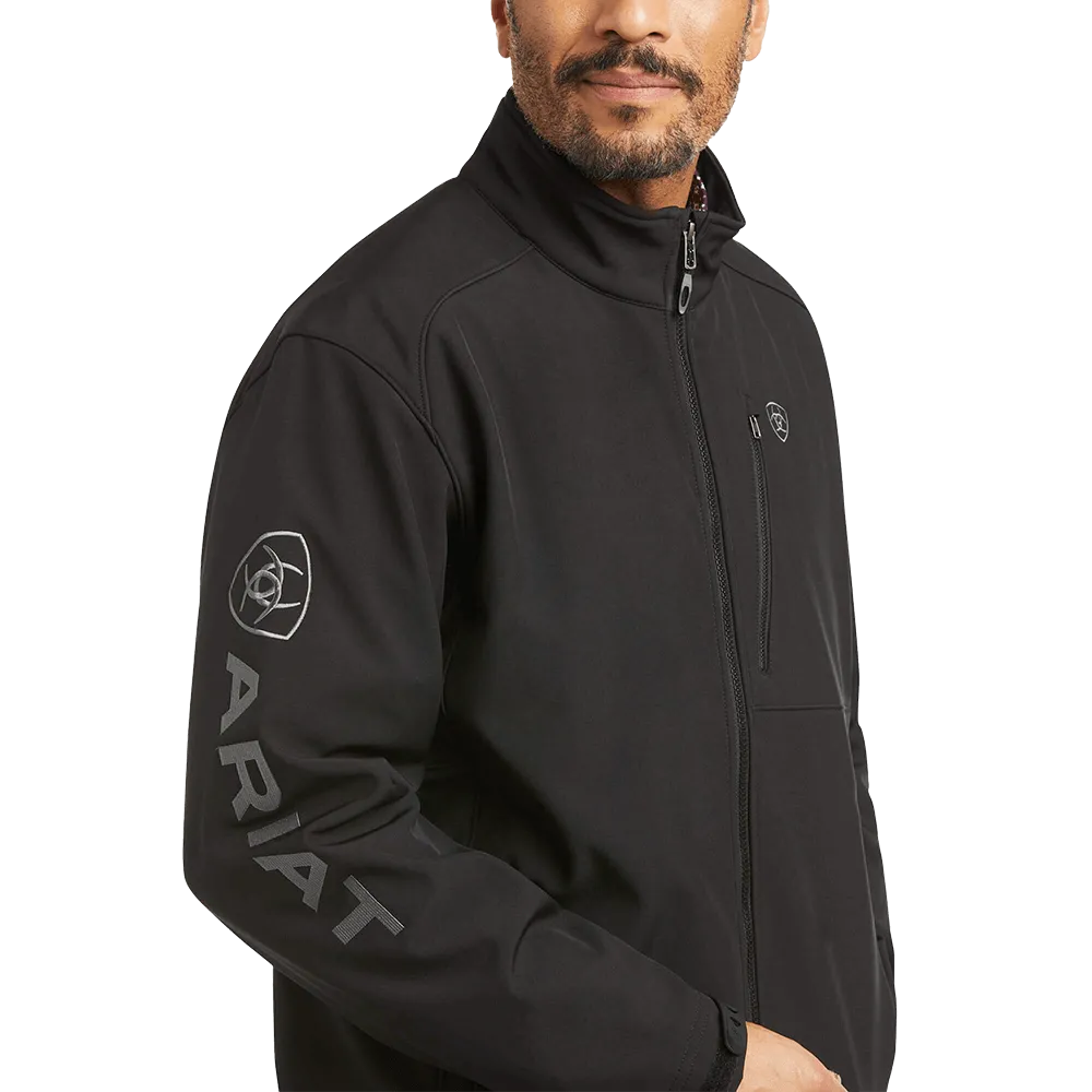 Arithtat Mens Logo 2.0 Patriot Softshell Black Concealed Carry Jacket