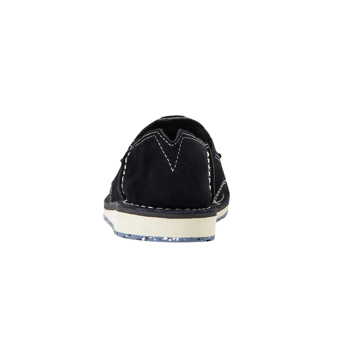 Arithtat Women's Cruiser Black Suede Shoes