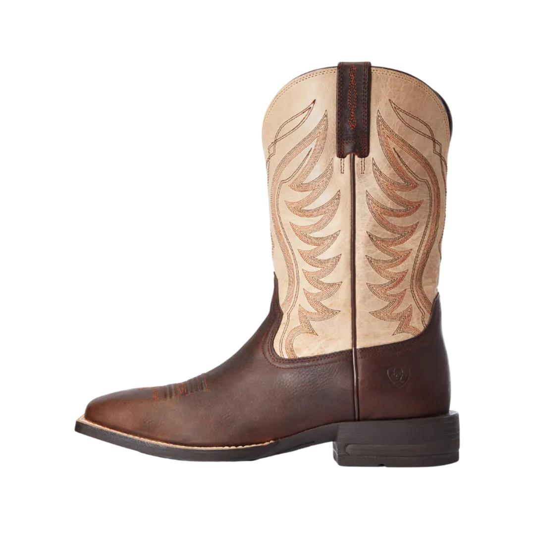 Arithtat Men's Amos Barley Brown Cowboy Boot