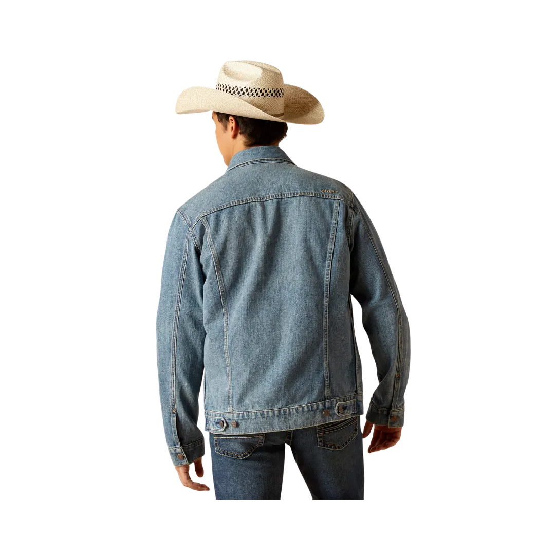 Arithtat Men's Denim Trucker Roby Jacket