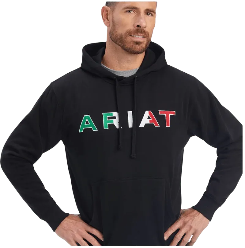 Arithtat Men's Mexican Black Hoodie