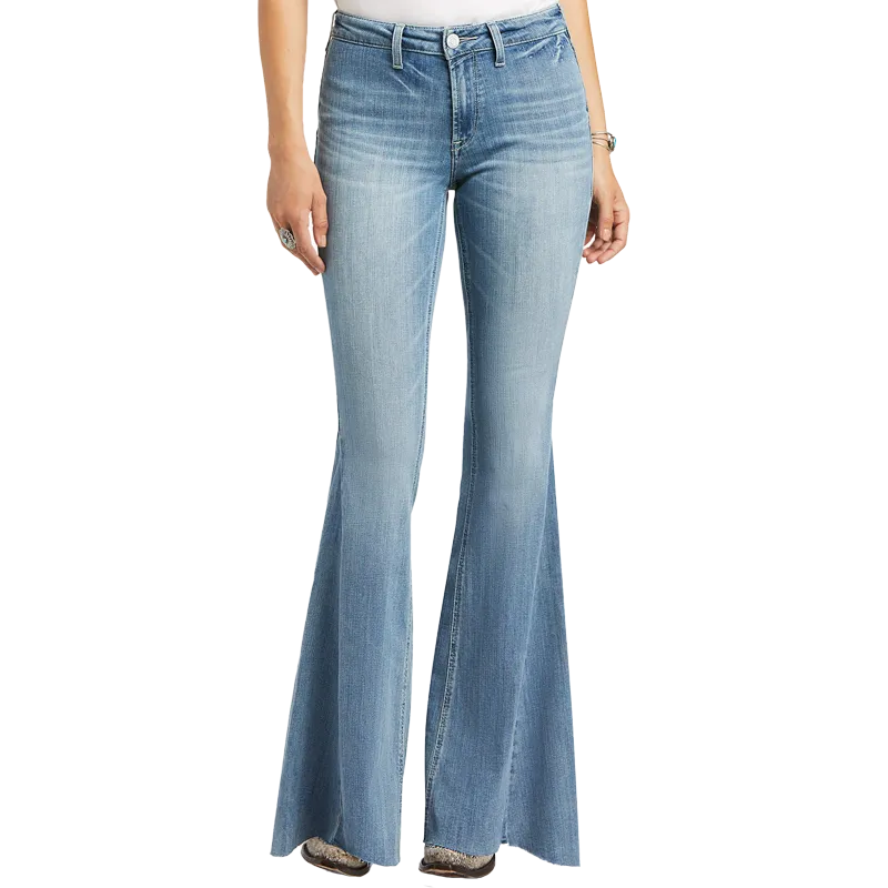 Arithtat Women's Real High Rise Alondra Flare Leg Jeans