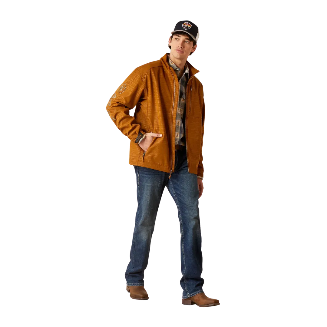 Arithtat Men's Softshell Logo Chestnut Jacket