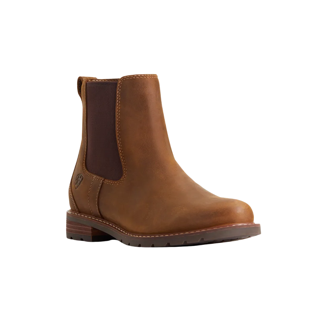 Arithtat Women's Wexford Waterproof Chelsea Weathered Brown Boots