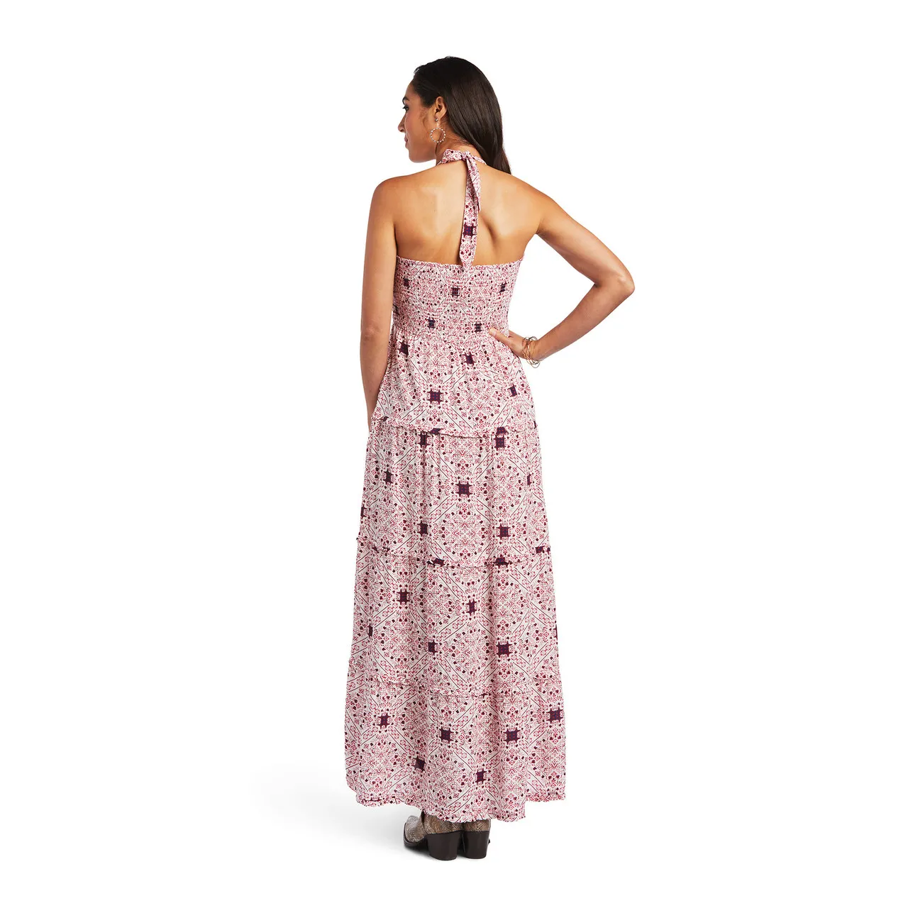 Arithtat Women's Memphis Western Summer Halter Dress