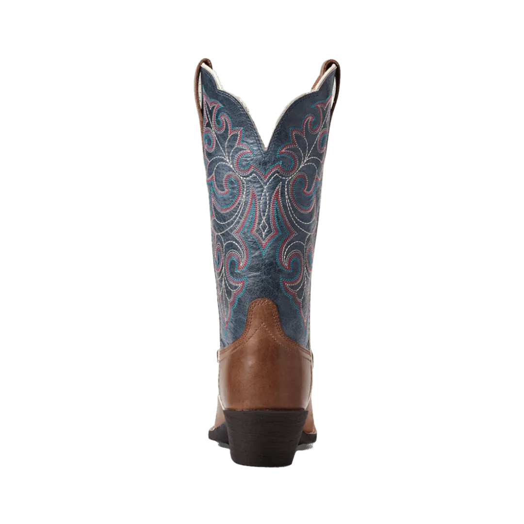 Arithtat Women's Round Up Storming Brown Square Toe Boot
