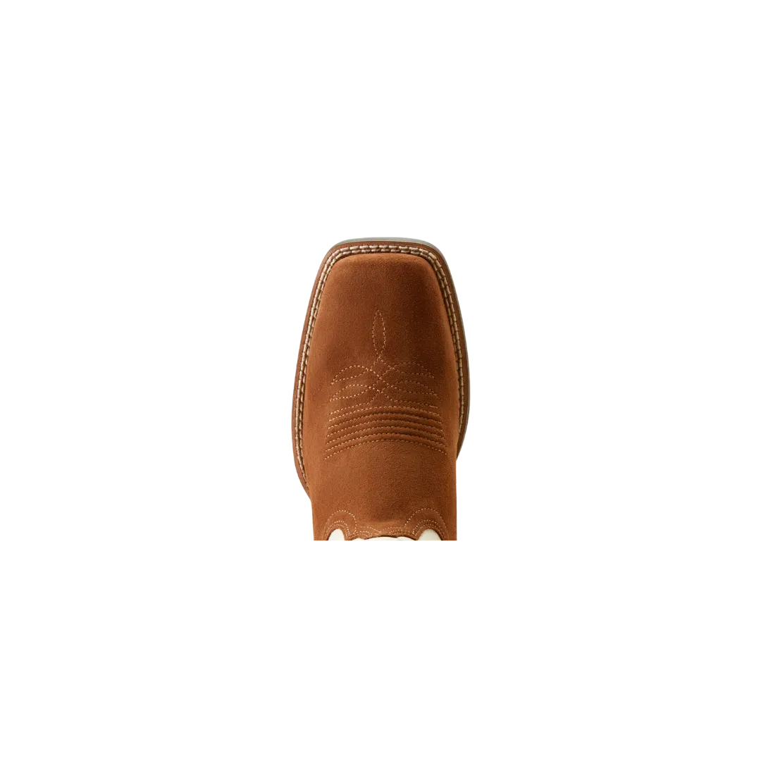 Arithtat Women's Round Up Ruidoso Western Cedar Roughoutimate Pearl Suede Boots