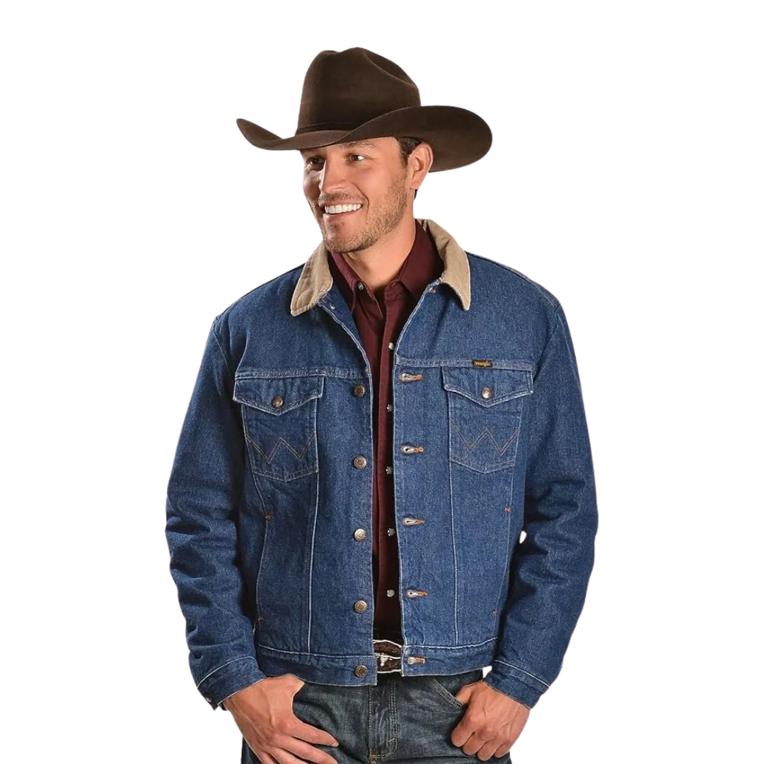 Wrangler Men's Regular Blanket Lined Denim Jacket