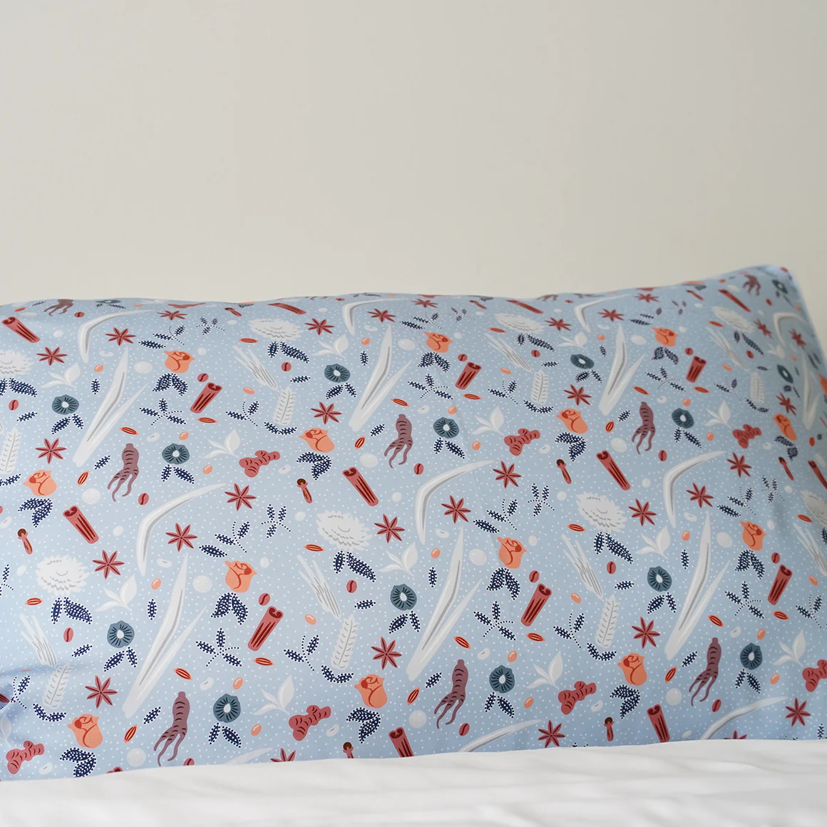 Love is a Warm Brew Signature TENCEL™ Pillow Case Pair - Blue