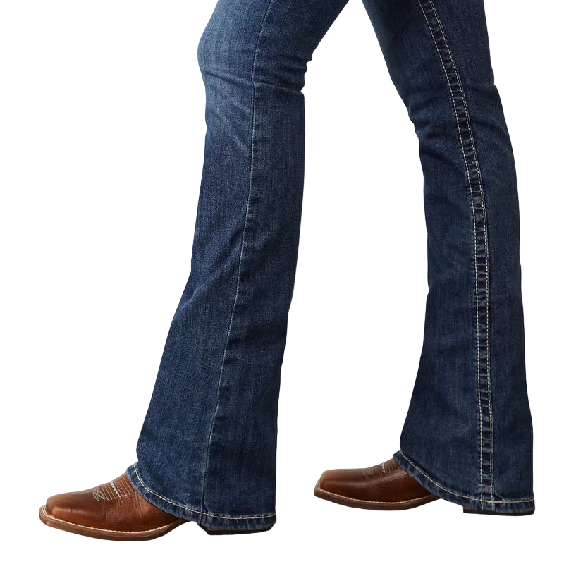 Arithtat Women's Real Mid Rise Miriam Boot Cut Jeans