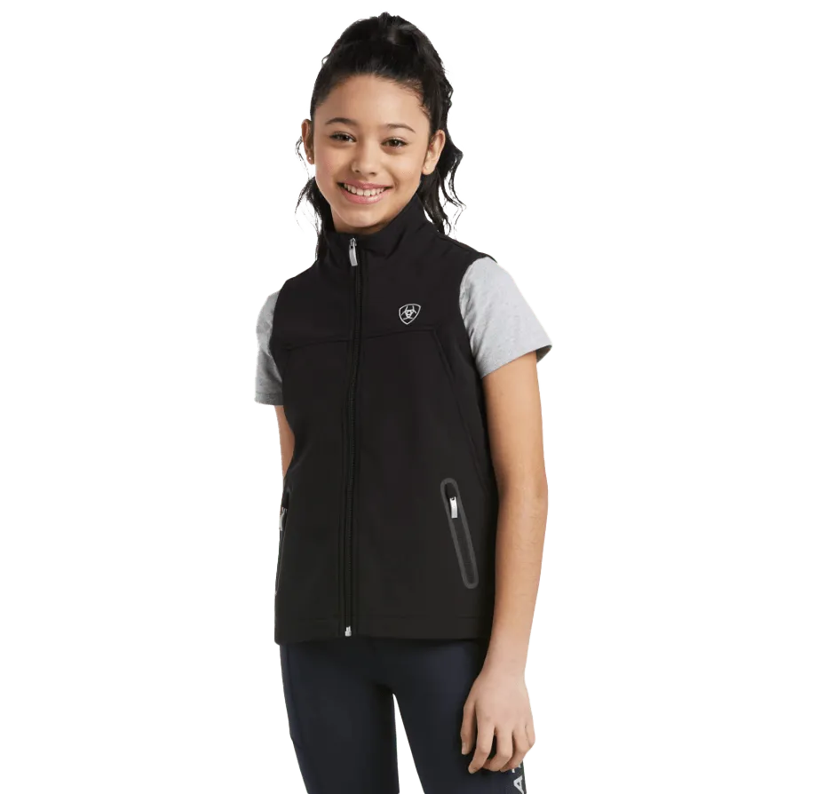 Arithtat Youth New Team Black Softshell Vest