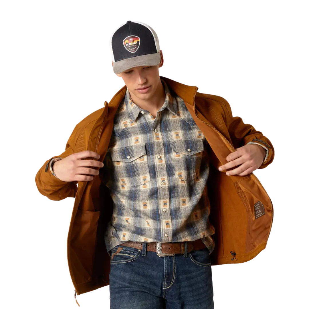 Arithtat Men's Softshell Logo Chestnut Jacket