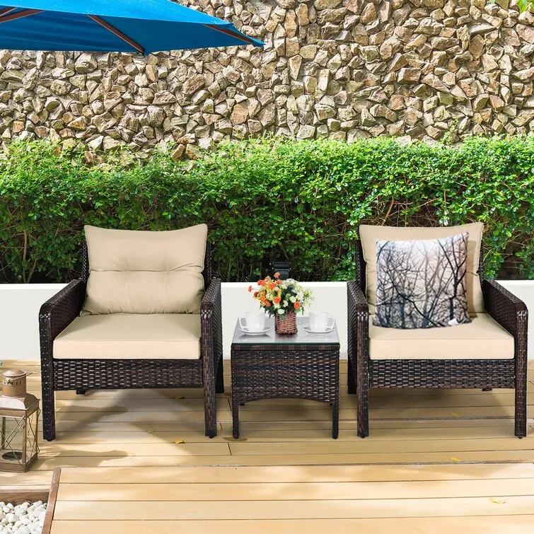 Earlville 2 - Person Outdoor Seating Group with Cushions