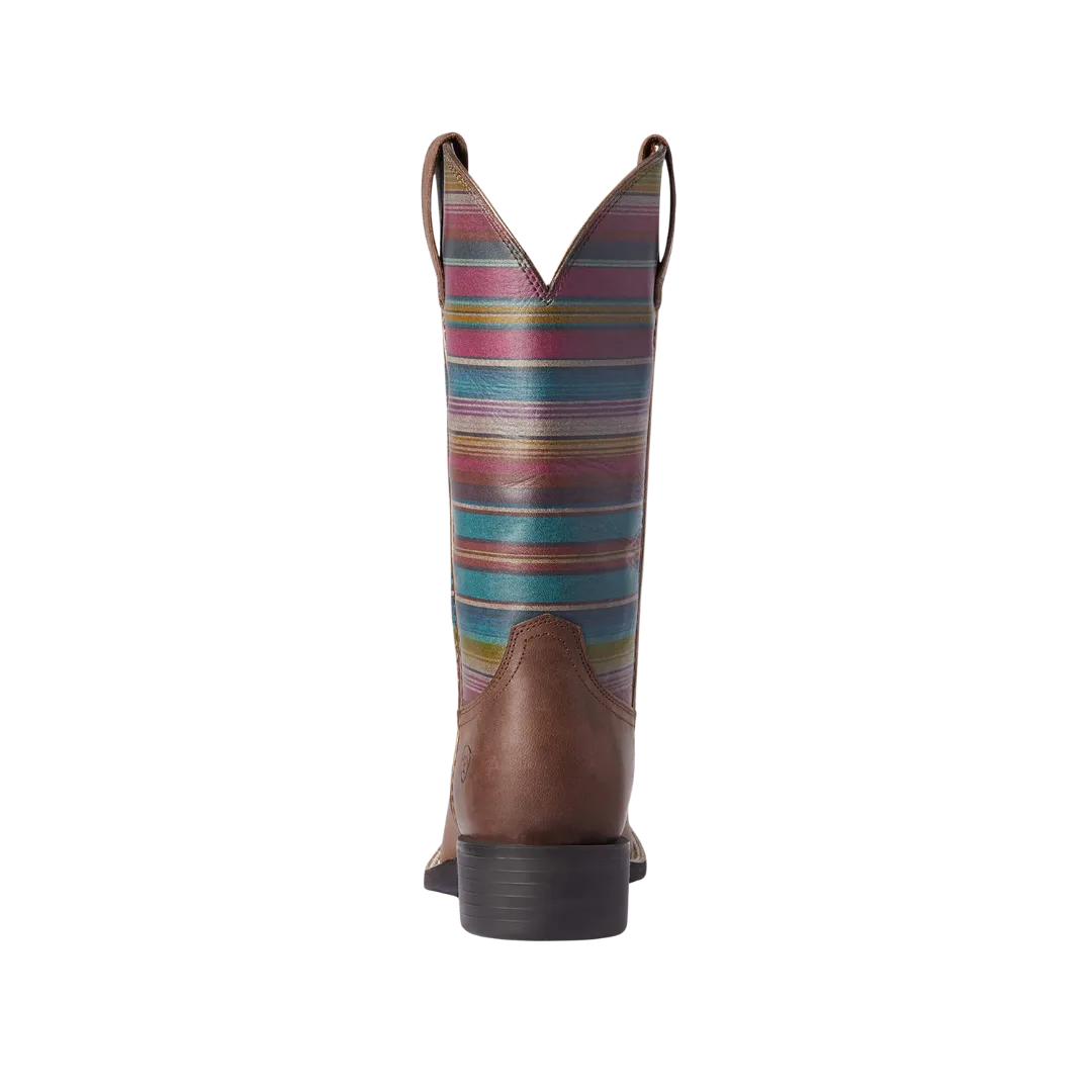 Arithtat Women's Serape Round Up Square Toe Boots