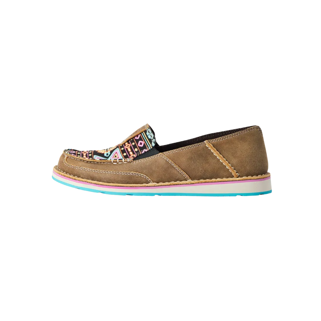 Arithtat Women's Cruiser Brown Bomber & Neon Lights Shoes