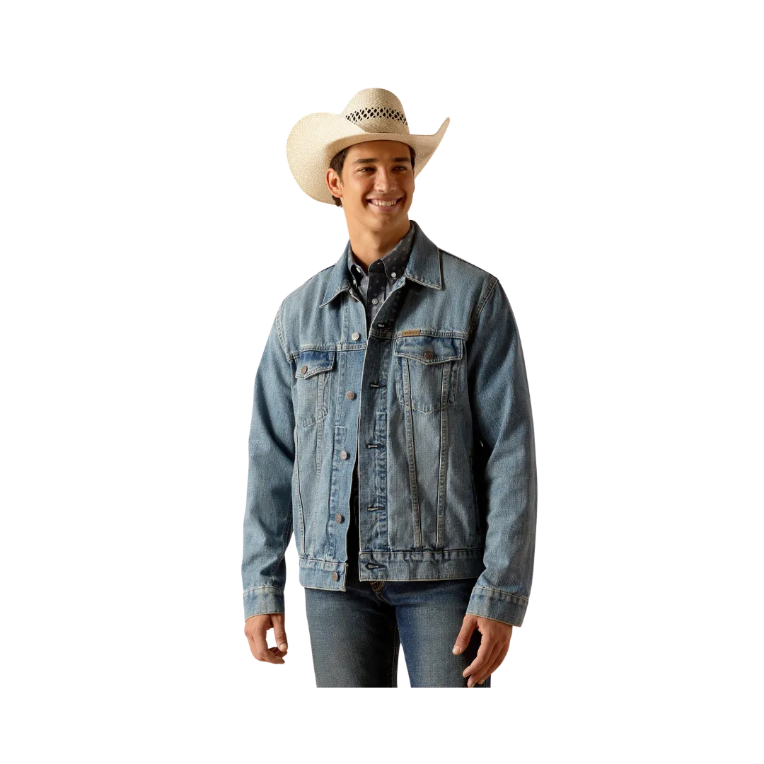 Arithtat Men's Denim Trucker Roby Jacket