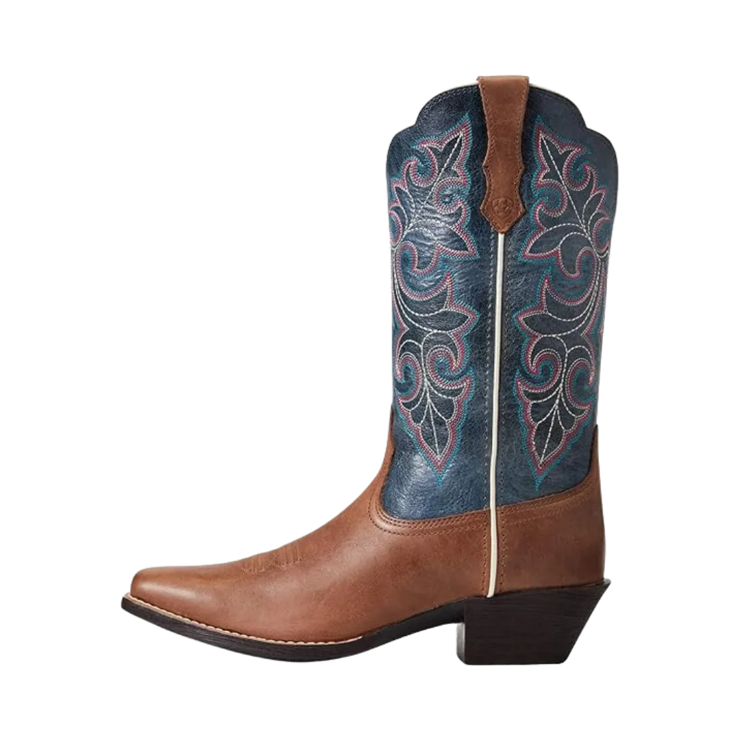 Arithtat Women's Round Up Storming Brown Square Toe Boot