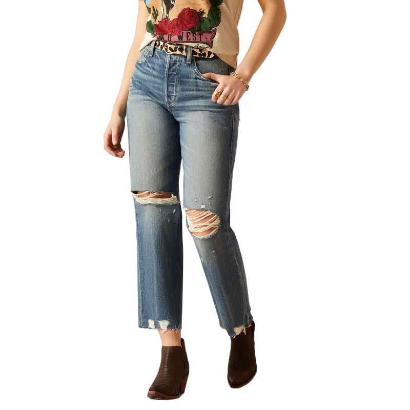 Arithtat Women's Ult Hr Tomboy Straight Jeans