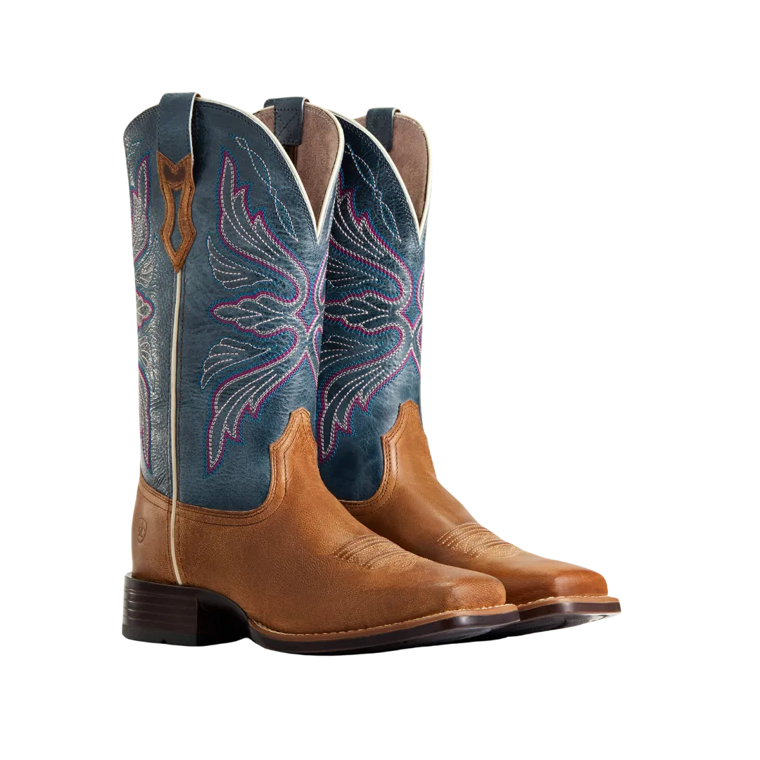 Arithtat Women's Edgewood Almond Buff Square Toe Boot