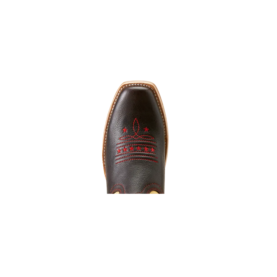Arithtat Women's Futurity Rodeo Quincy Western Toffee Crunchrange Riding Ruby Boots