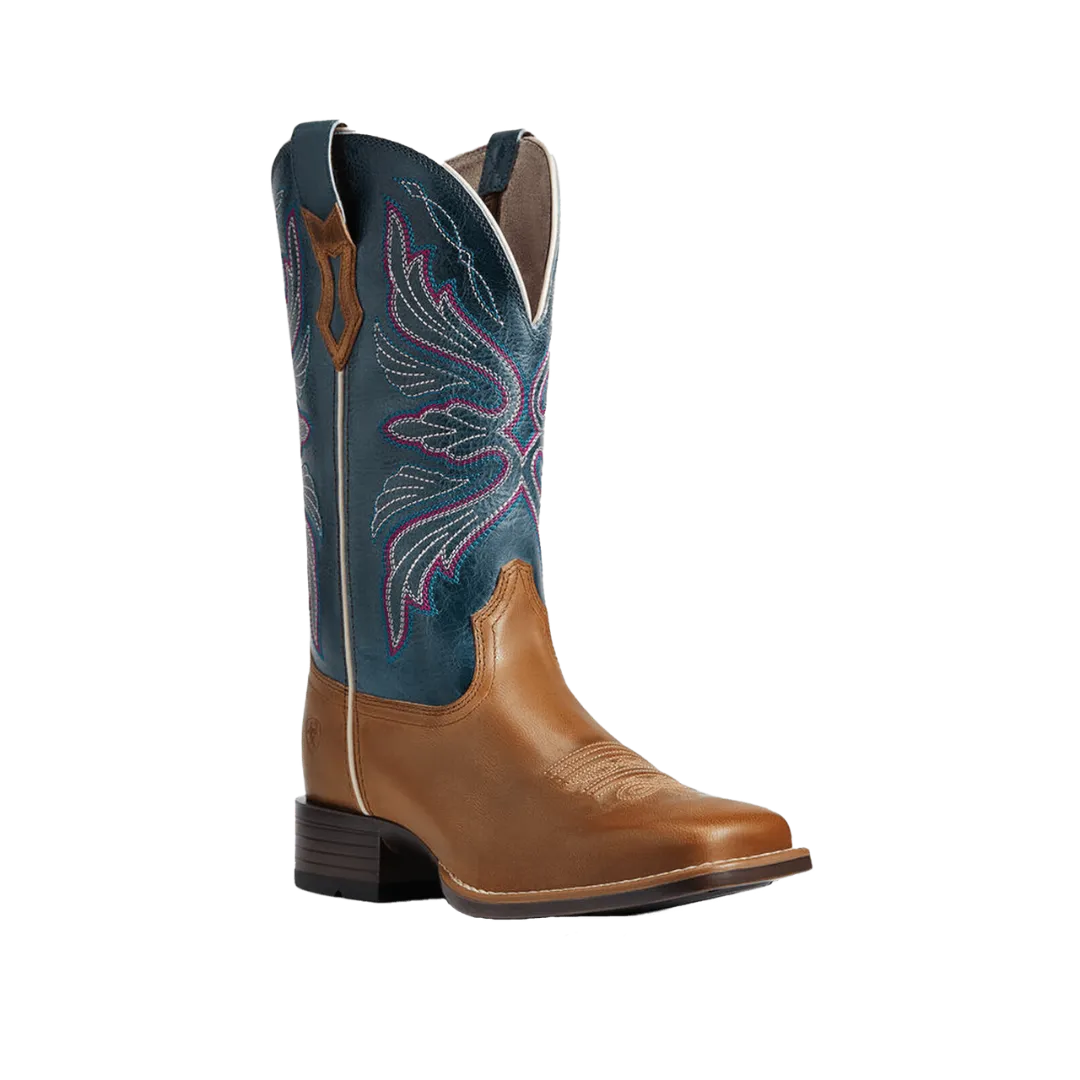 Arithtat Women's Edgewood Almond Buff Square Toe Boot