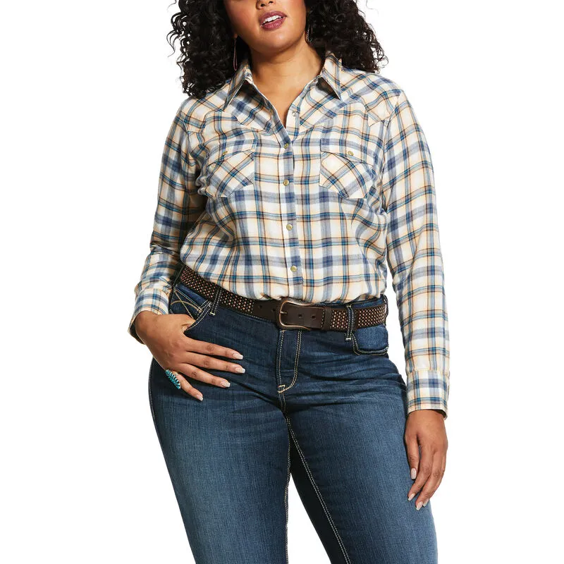Arithtat Women's Real Natural Plaid Shirt